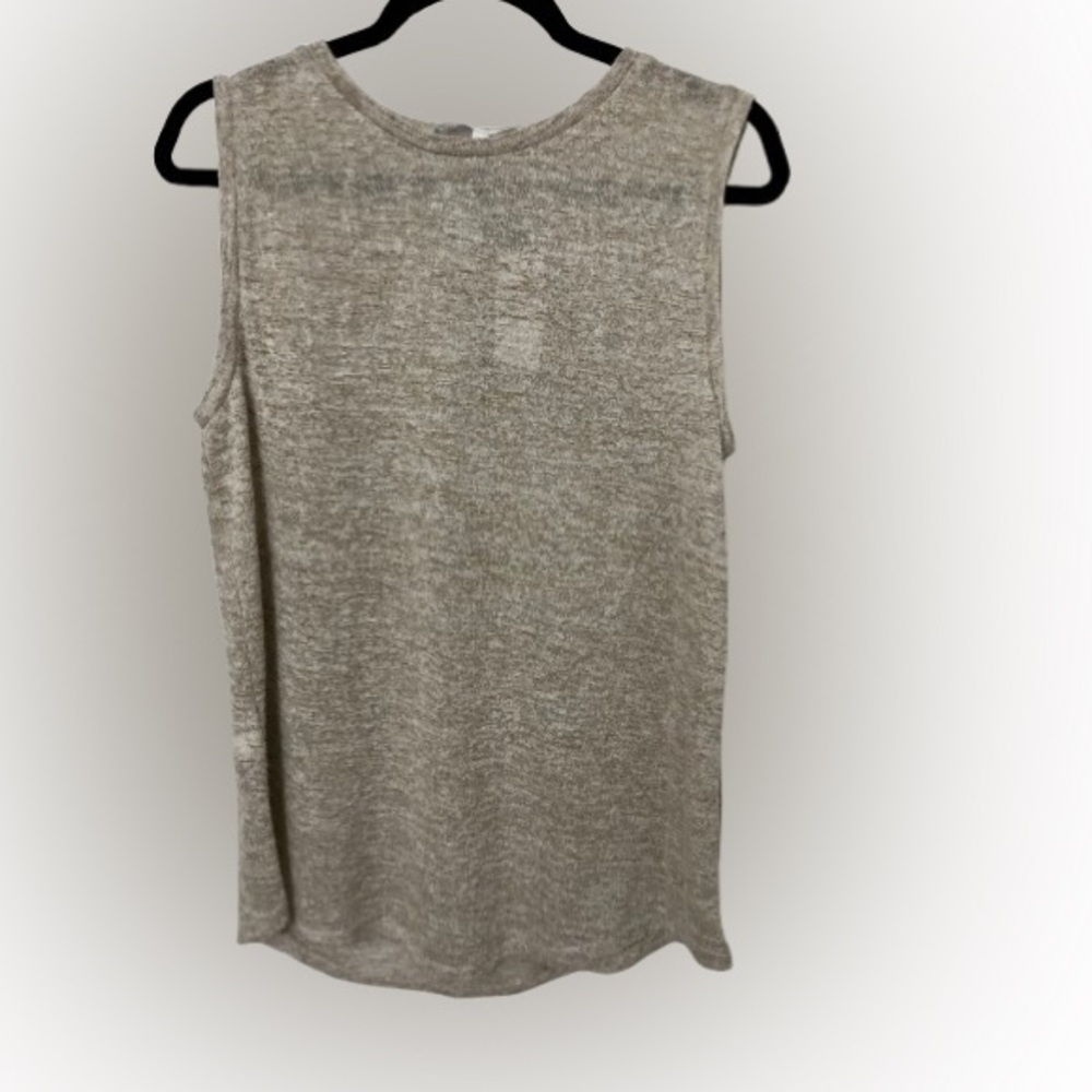 BCBGeneration BCBG Sleeveless Top Size M NWT Knit Tan Neutral
